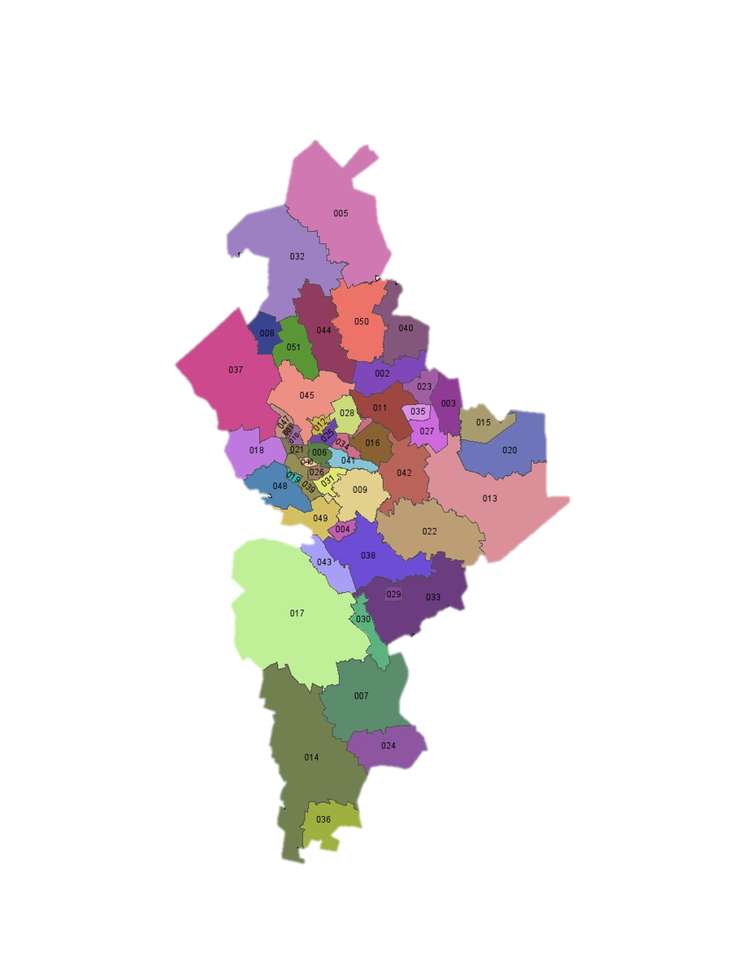 Муніципалітети Нуево-Леона онлайн пазл