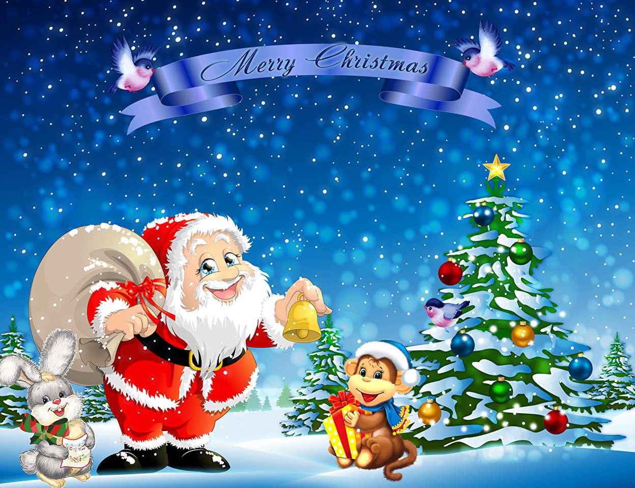 Ο γενναιόδωρος Άγιος Βασίλης παζλ online