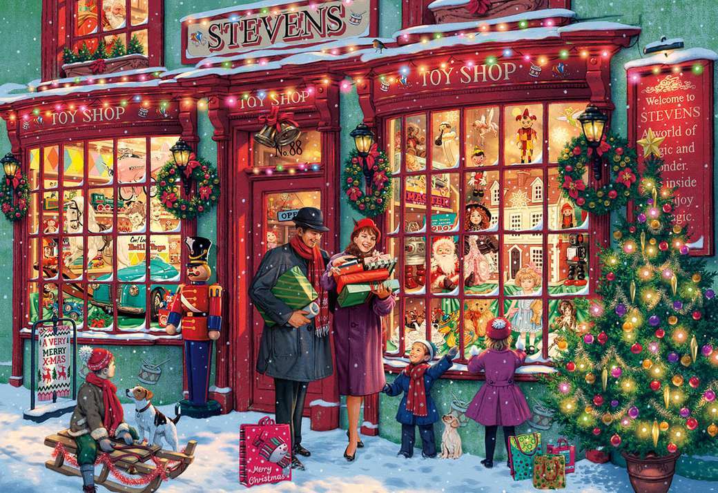 vánoční nákupy online puzzle