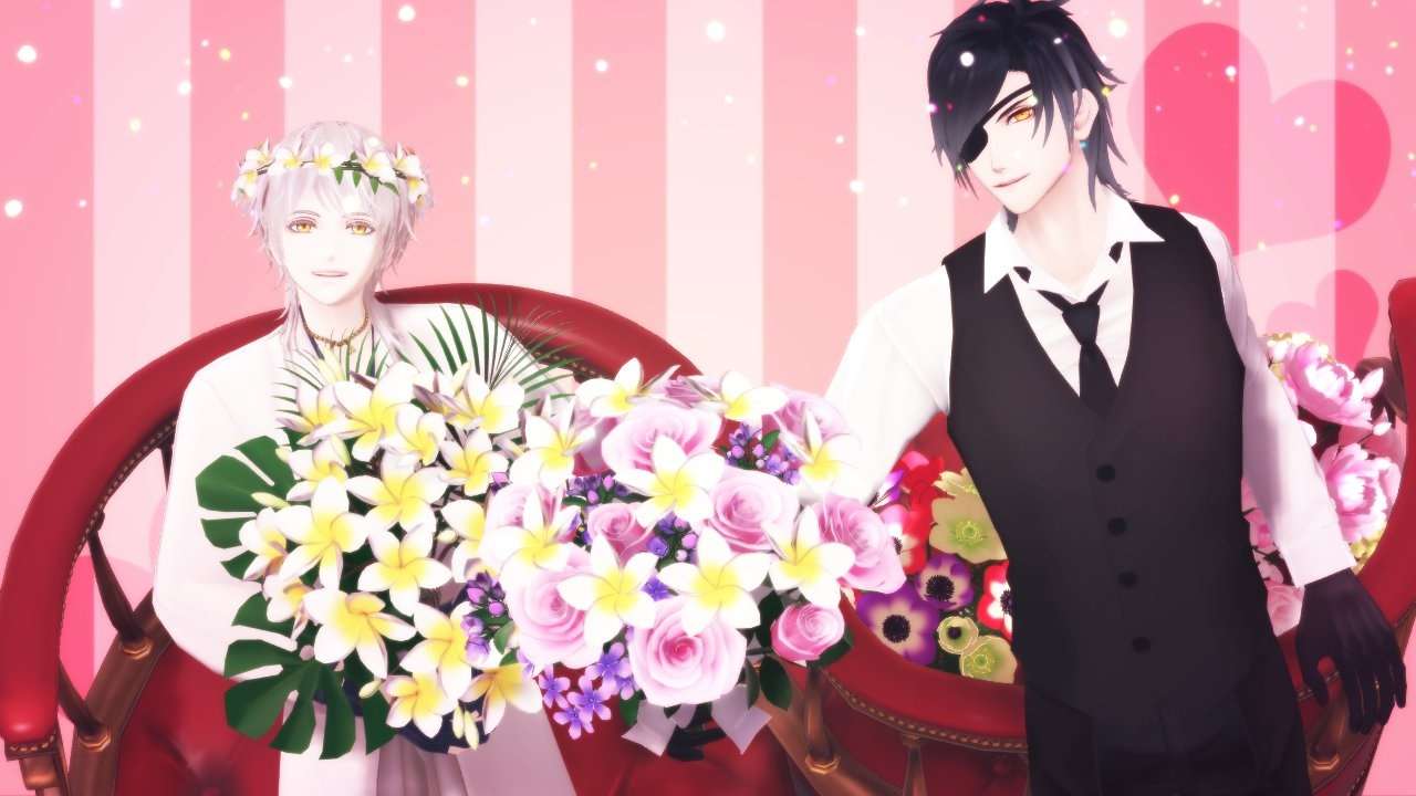 2 hermosos niños te ofrecen flores rompecabezas en línea