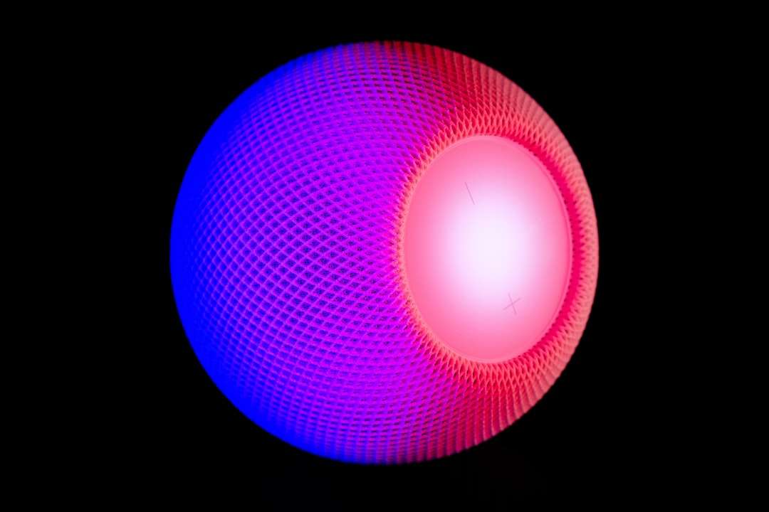 lila und blaues rundes Licht Online-Puzzle