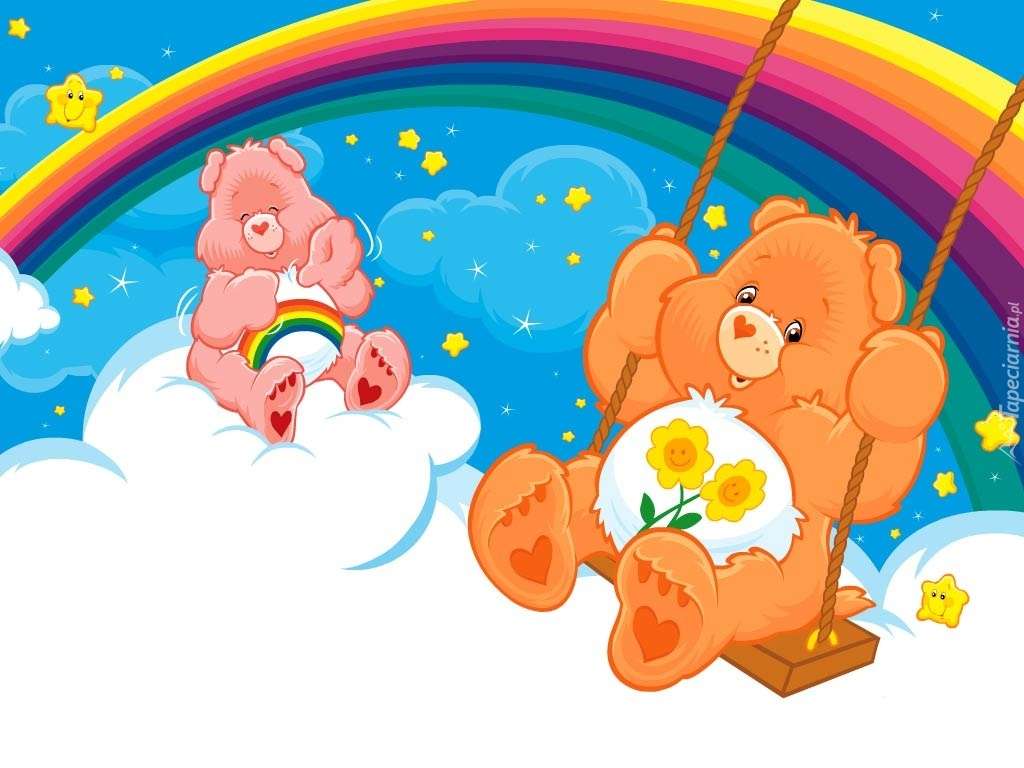 Teddybären, Regenbogen Puzzlespiel online