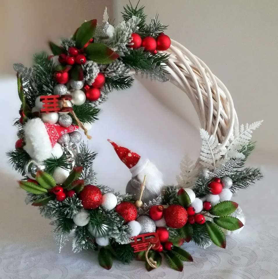 Christmas wreath jigsaw puzzle online