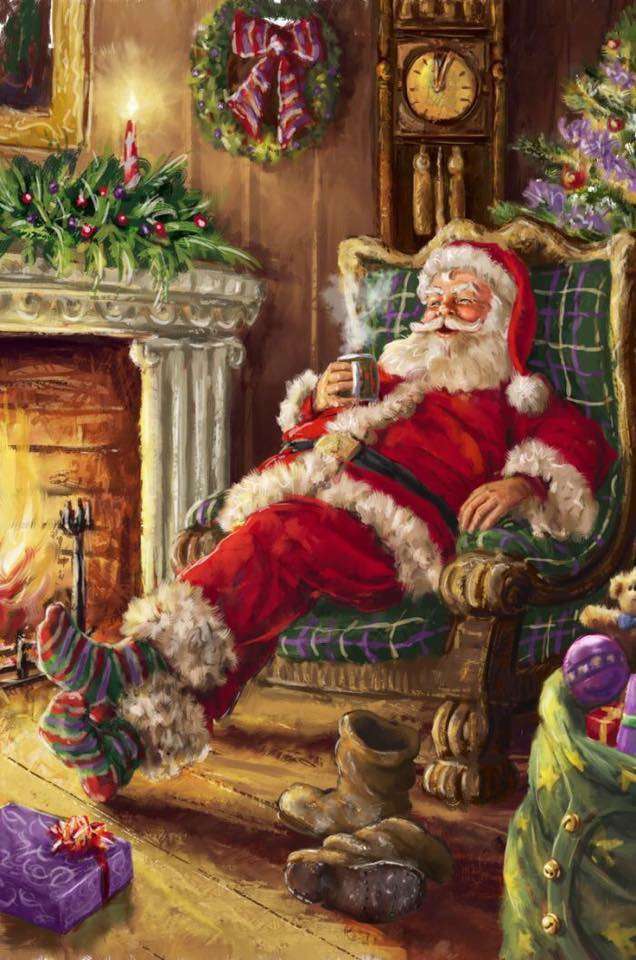 "Ο Άγιος Βασίλης ξεκουράζεται!" παζλ online