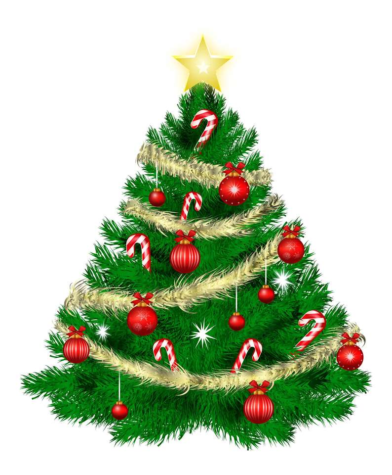 ,Vánoční strom'' skládačky online
