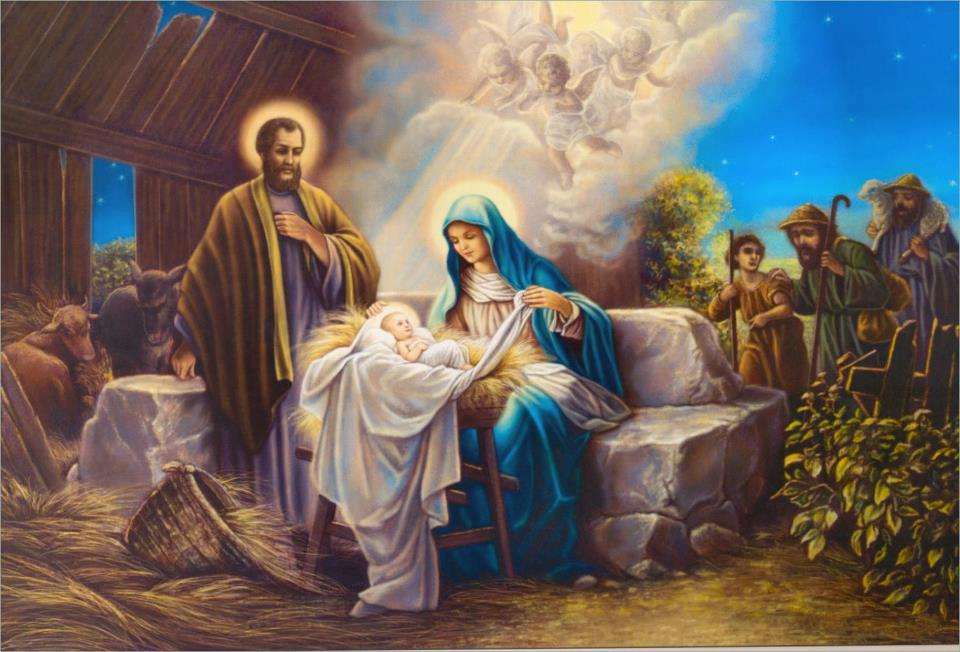 "Die Geburt des Jesuskindes" Online-Puzzle