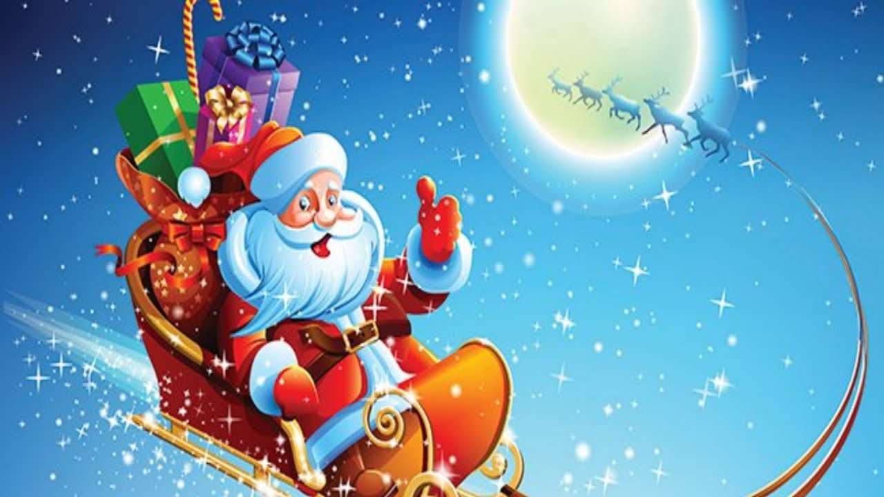Sania lui Moș Crăciun puzzle online