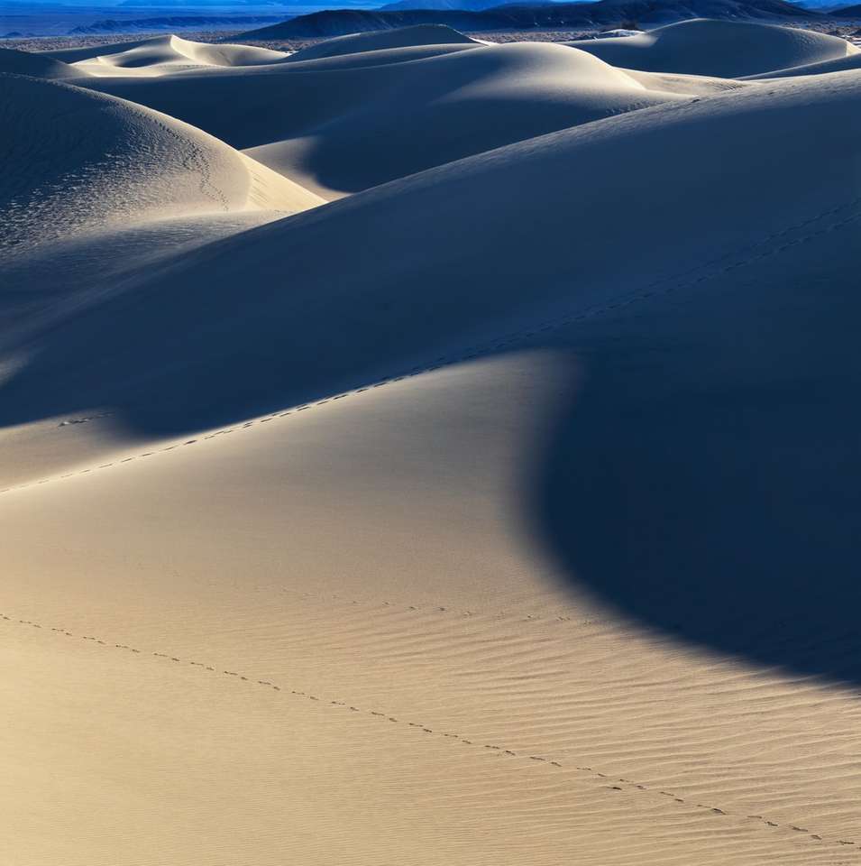 woestijn onder blauwe hemel overdag online puzzel