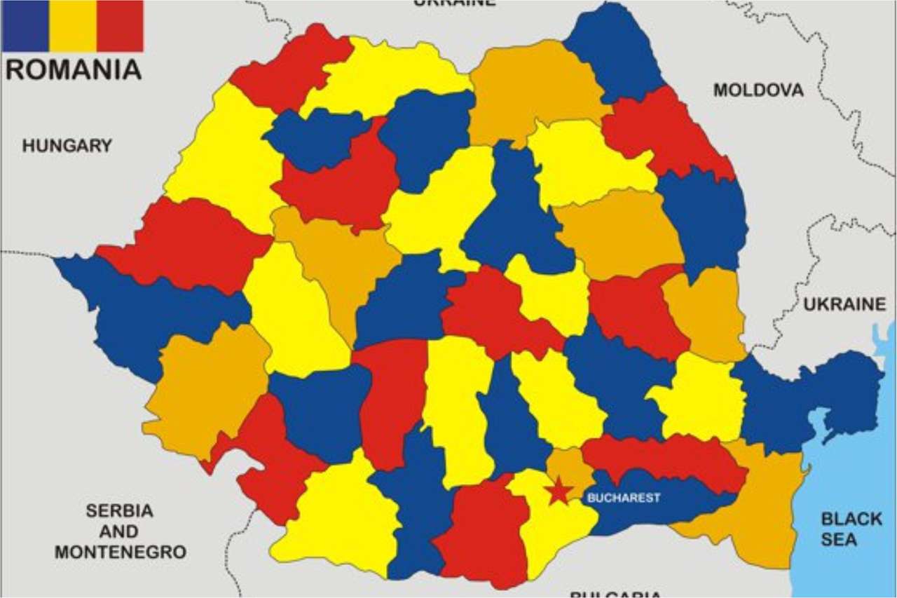 Rumunsko, moje země. online puzzle
