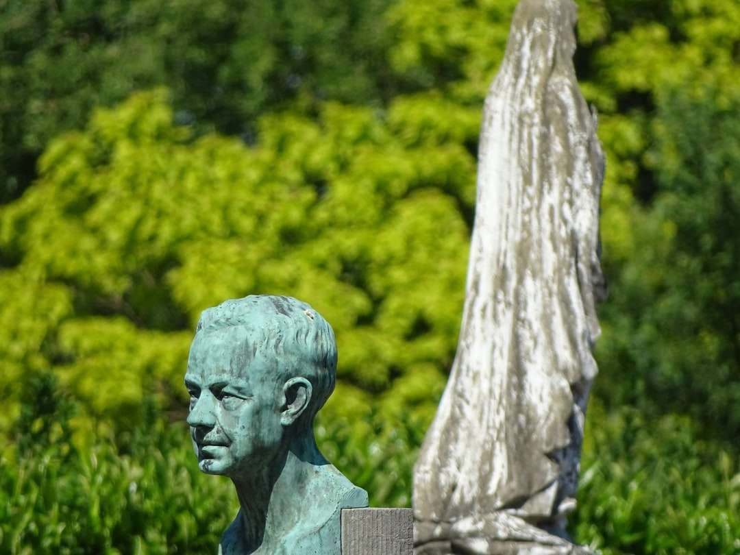 statua in cemento grigio dell'uomo puzzle online