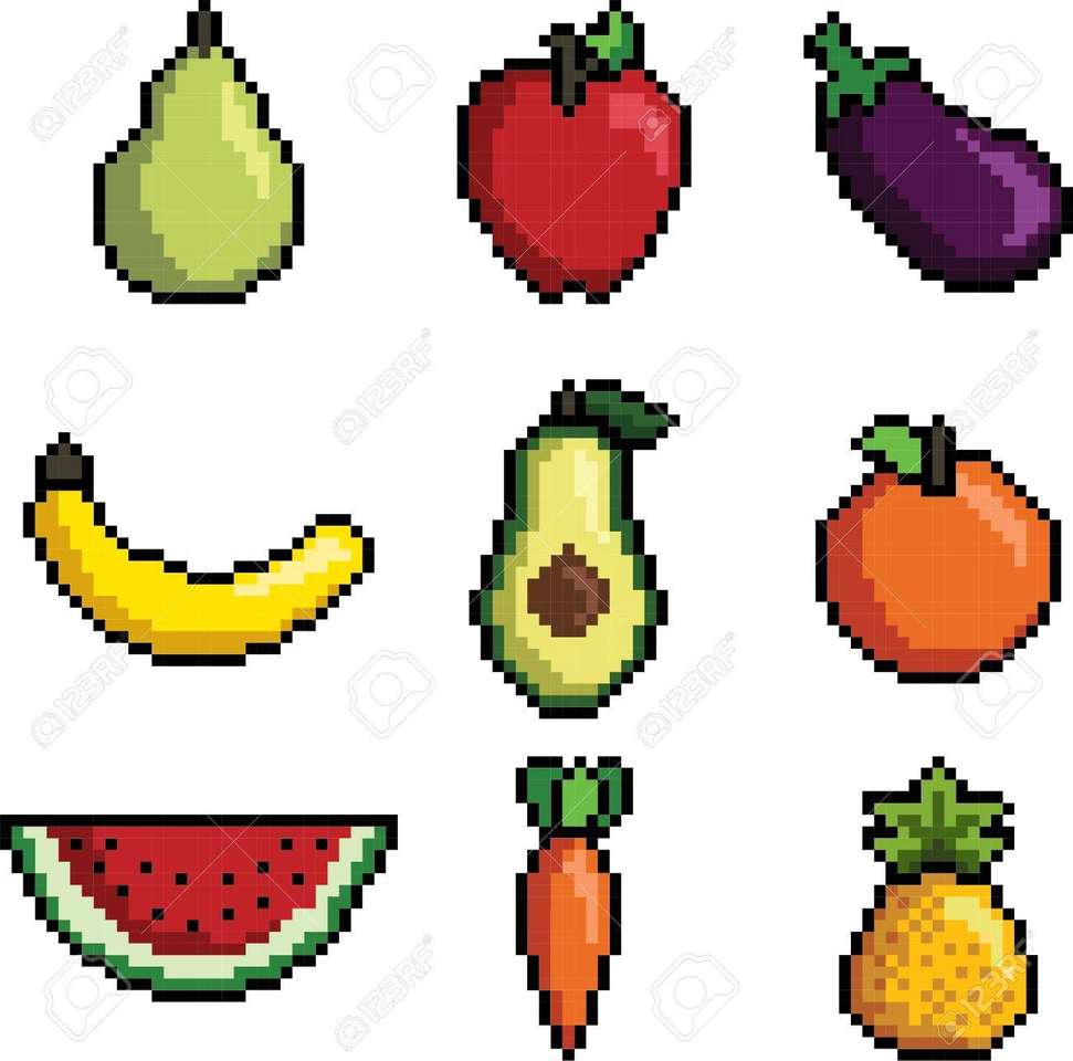 frukt och grönsaker pussel på nätet
