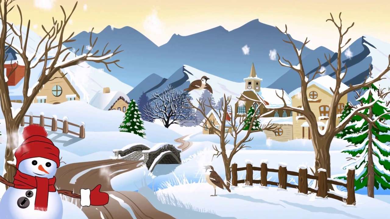 Winter landschap legpuzzel online