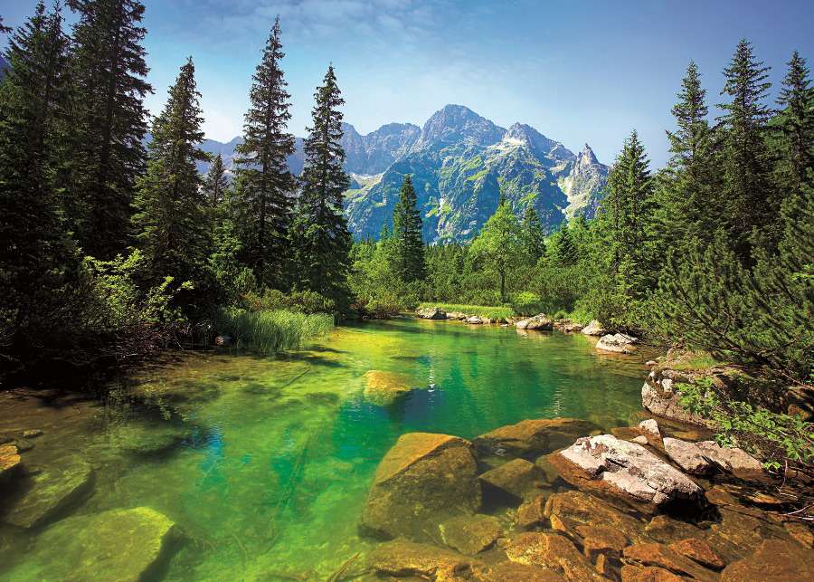 vista das montanhas Tatra quebra-cabeças online