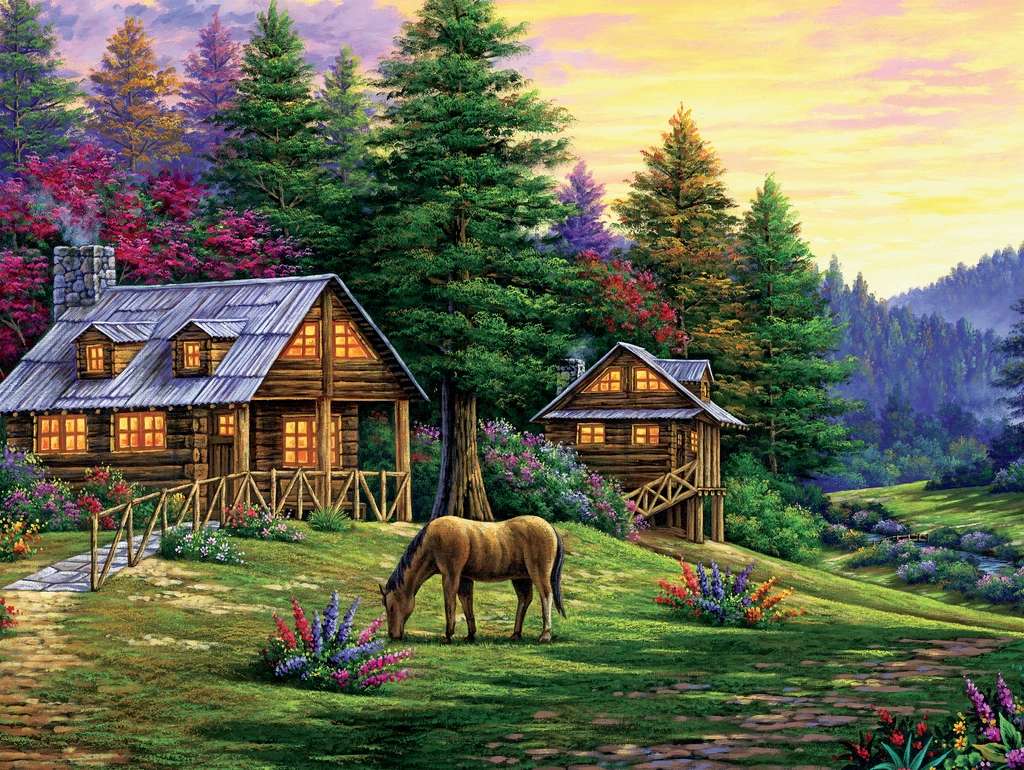 country houses online puzzle