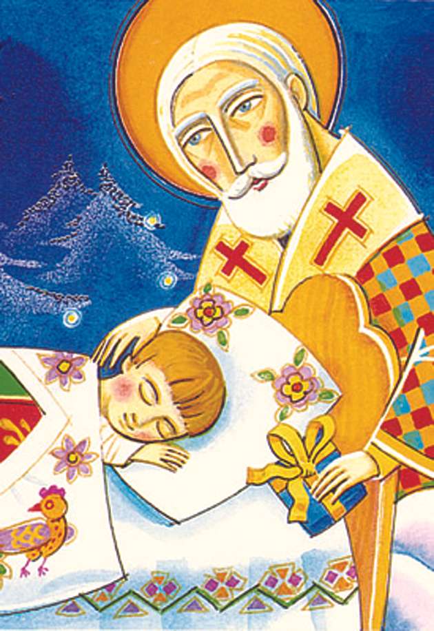 Saint Nicholas givaren pussel på nätet