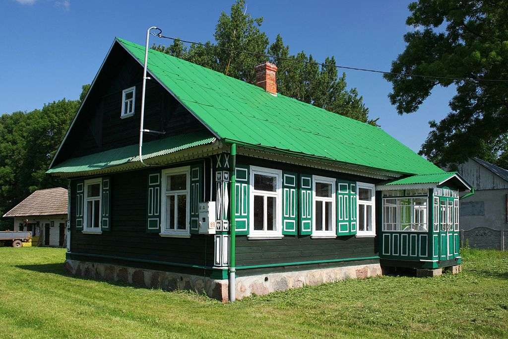groen huis legpuzzel online