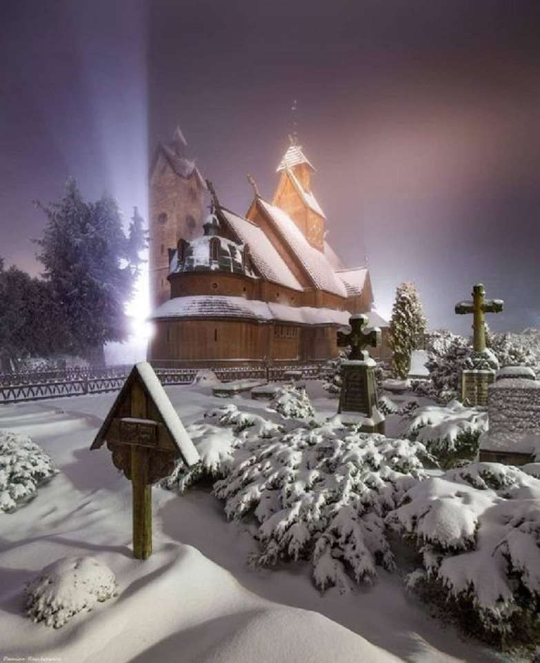 Vinter i Karpacz. Pussel online
