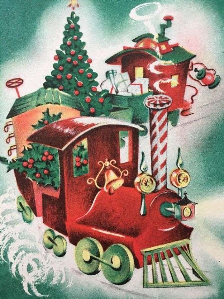 tren de Crăciun puzzle online
