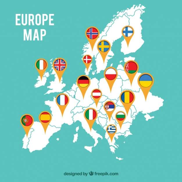 Cestuje po Evropě online puzzle