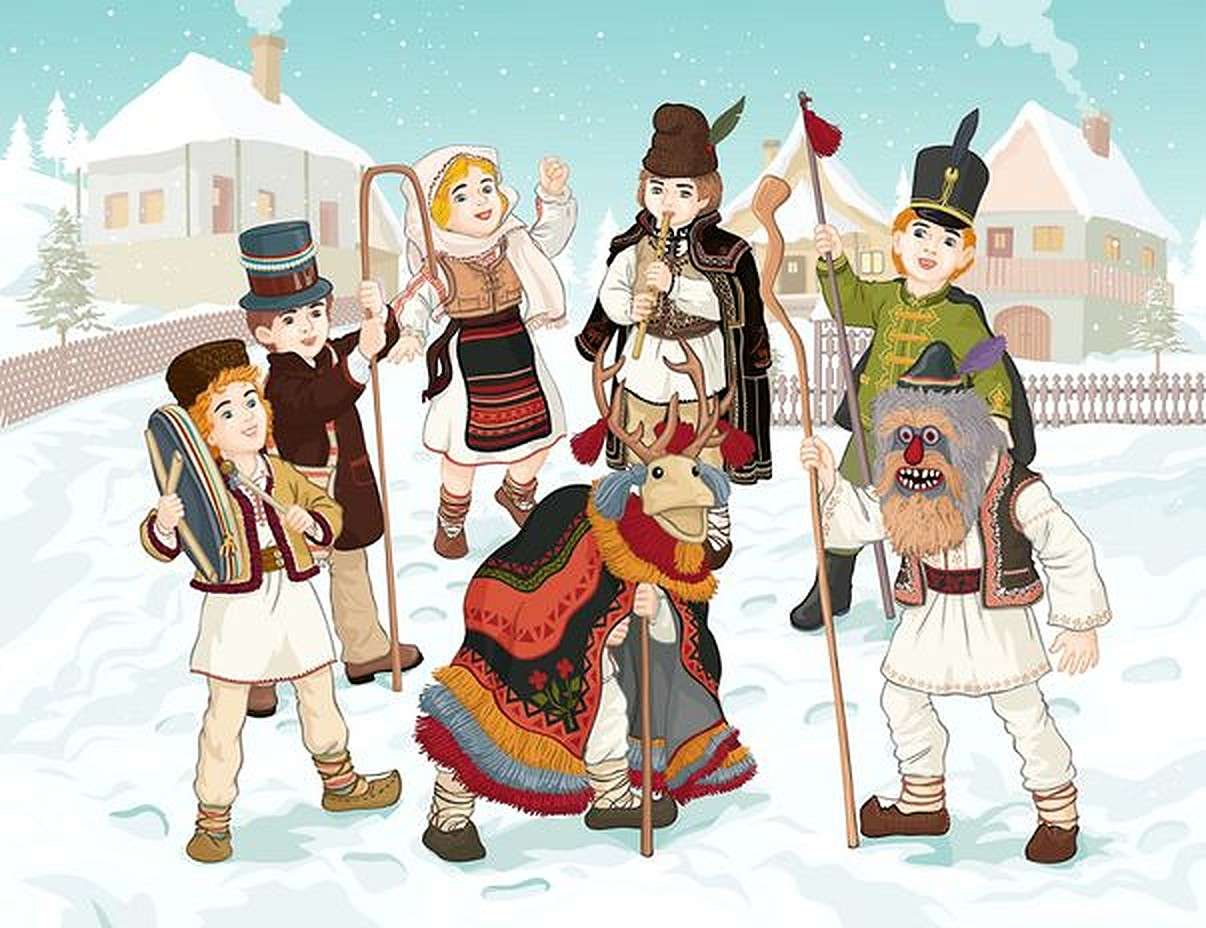 Téli hagyományok és szokások online puzzle