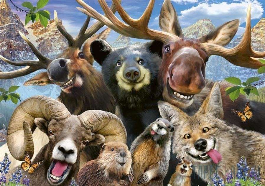 animali divertenti puzzle online