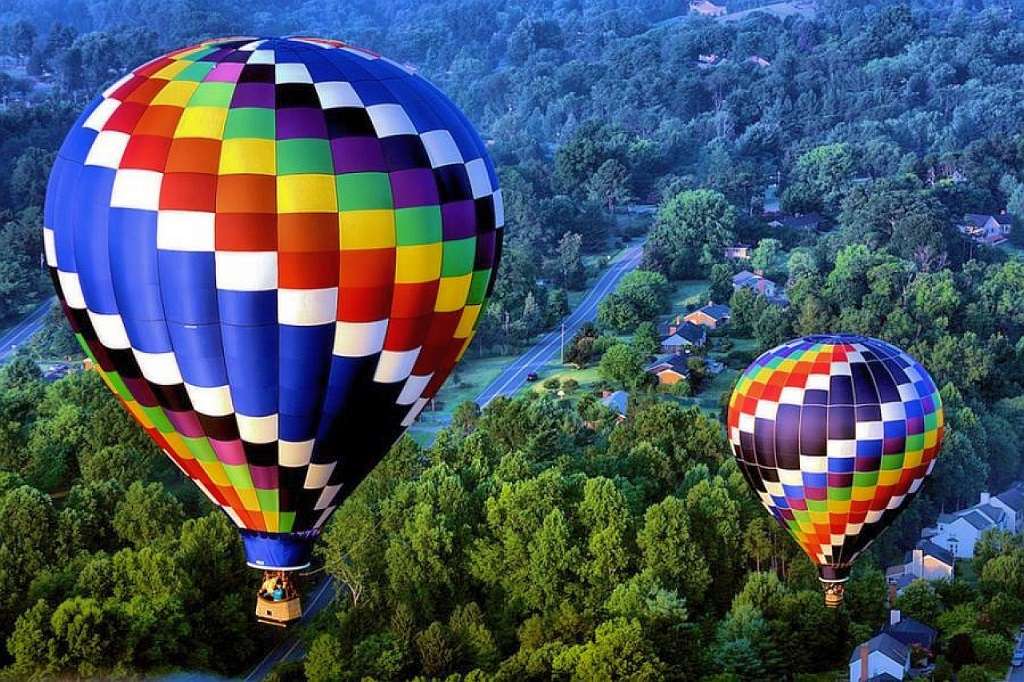 気球の風景。 ジグソーパズルオンライン
