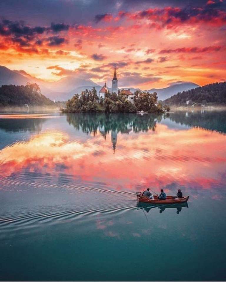 Lake Bled. pussel på nätet