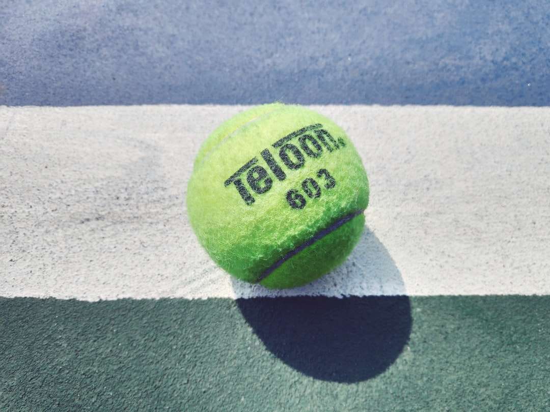 zöld Teloon teniszlabda online puzzle