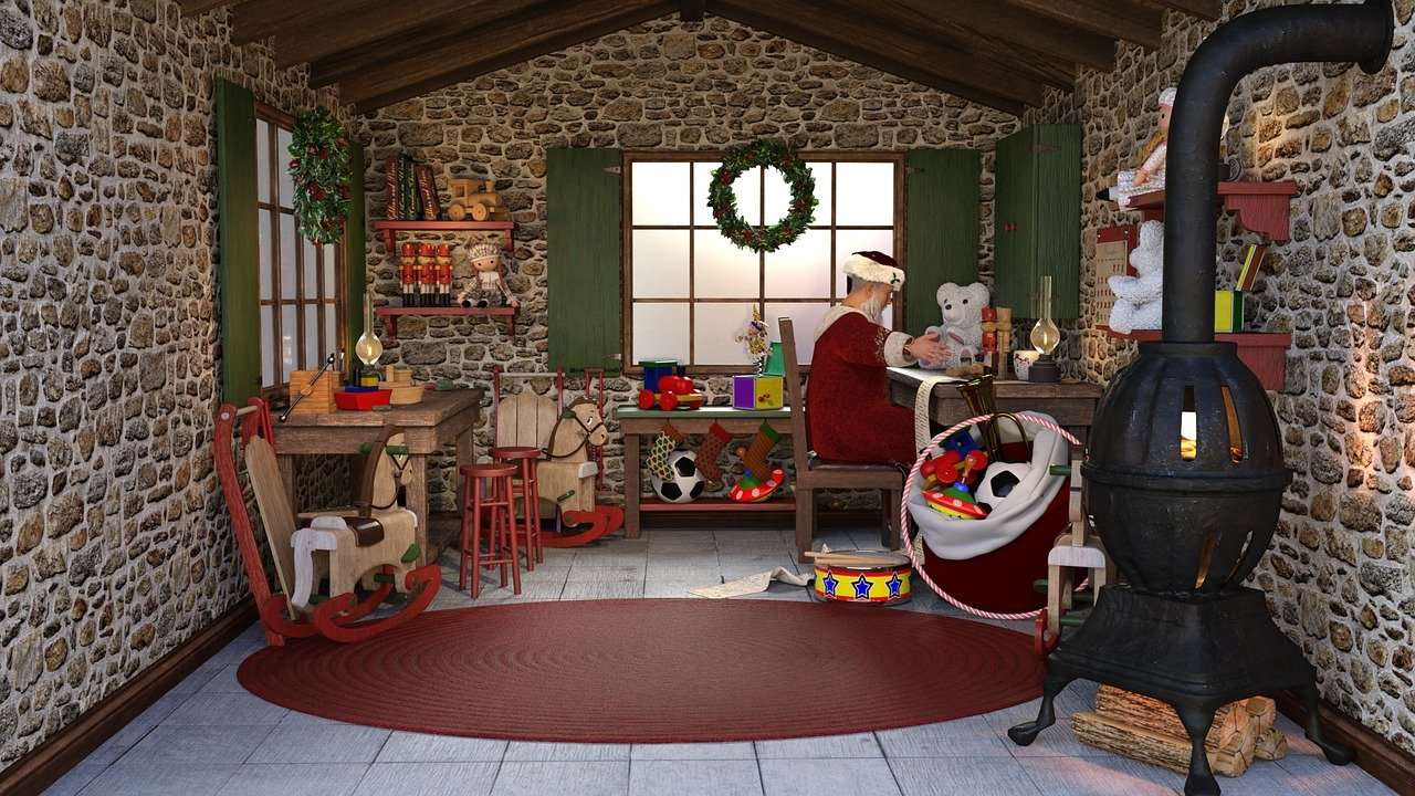 Santa Claus pokoj skládačky online