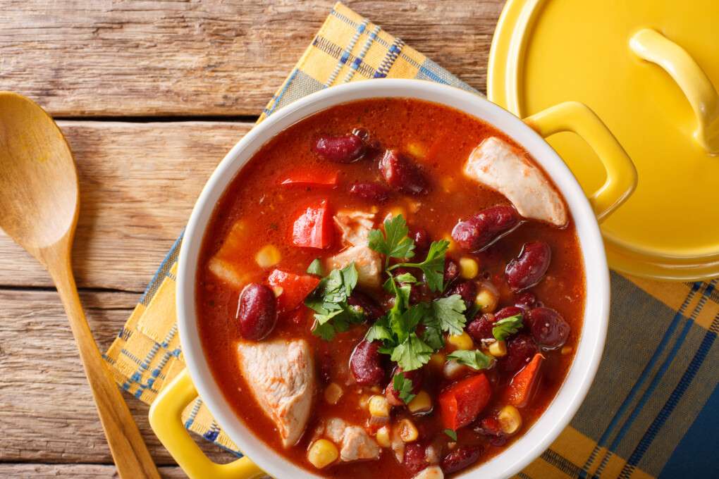 Mexikanische Suppe mit Fleischbällchen Puzzlespiel online