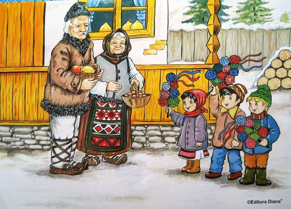 Obiceiuri и tradiţii de iarnă Sorcova онлайн пъзел
