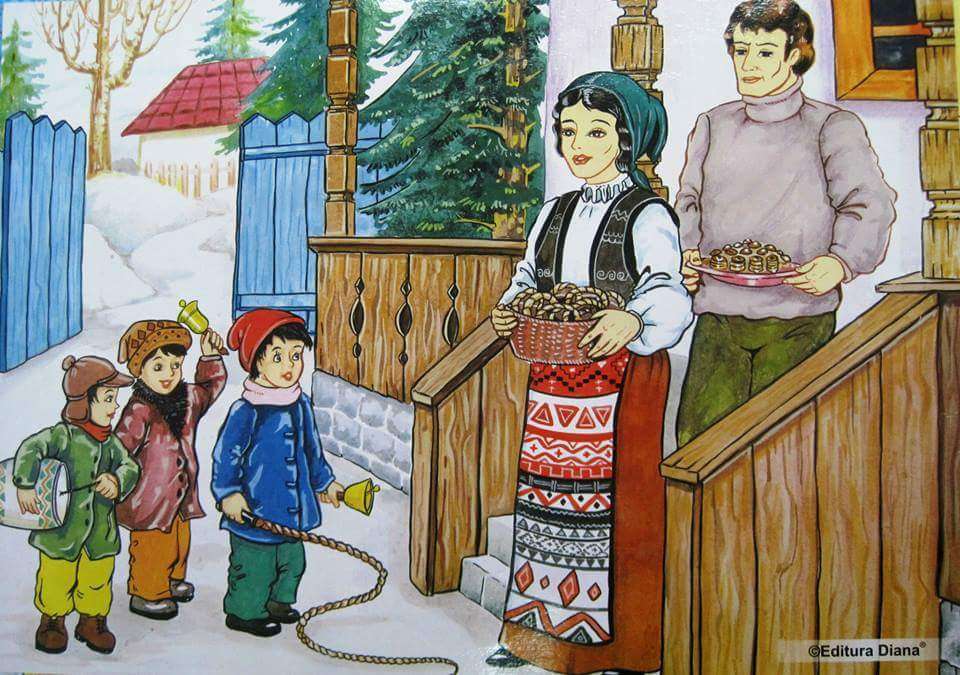 Obiceiuri și tradiții de iarnă-Pluguşorul legpuzzel online