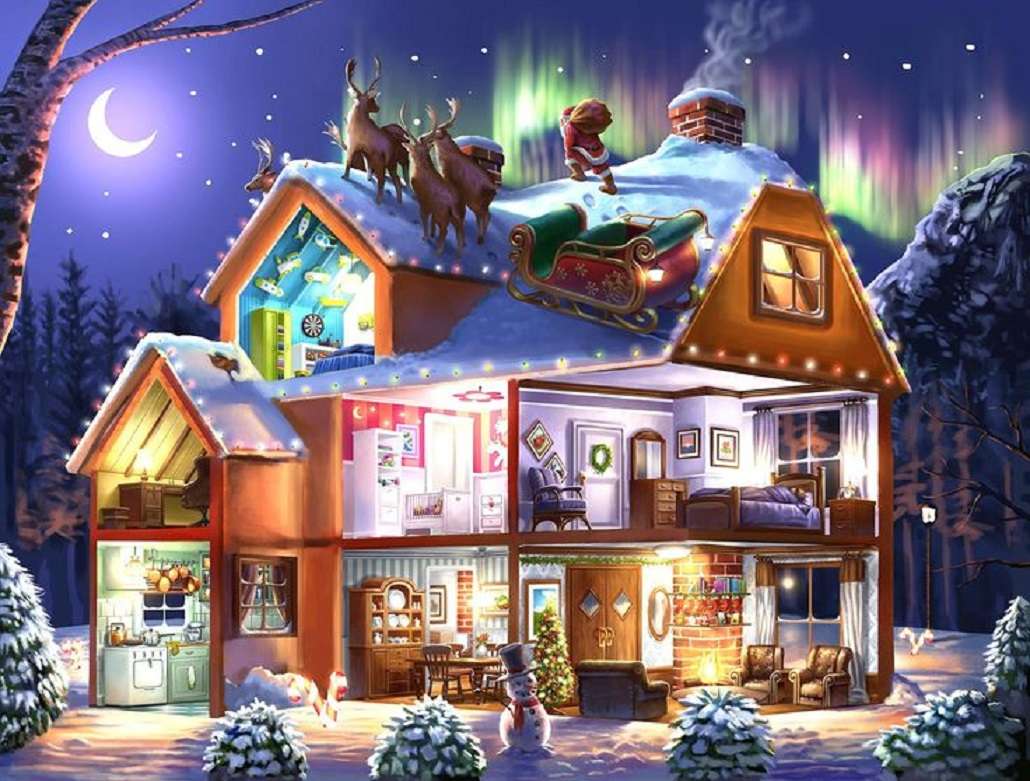 Fairytale Kerstmis. legpuzzel online