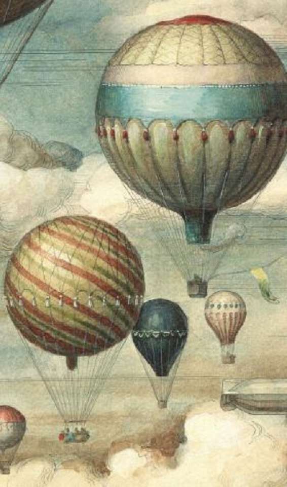 Os balões de ar quente quebra-cabeças online