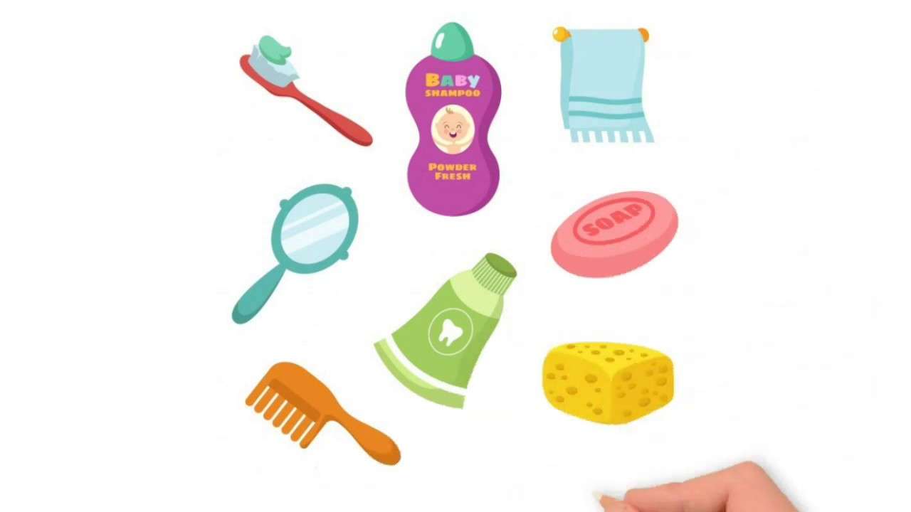 Hygienické předměty skládačky online