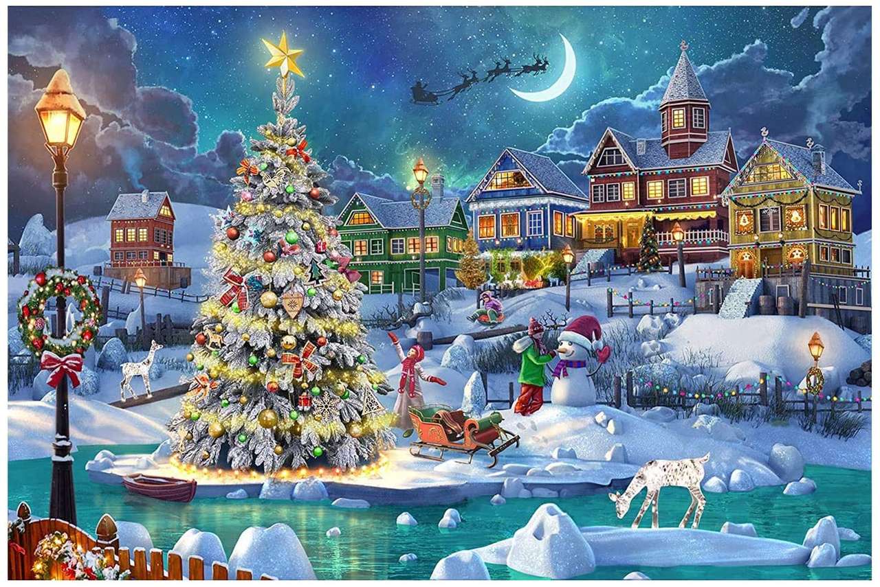 Vánoční kouzlo online puzzle