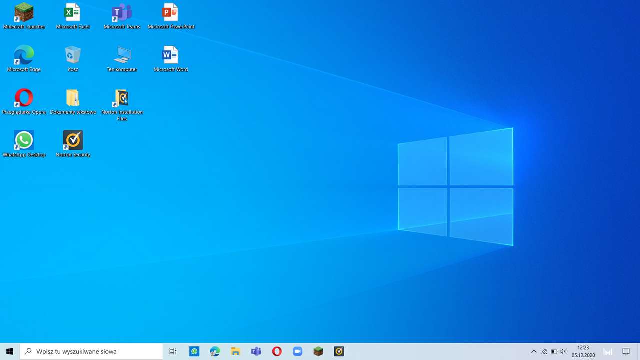 Windows 10 skrivbord Pussel online