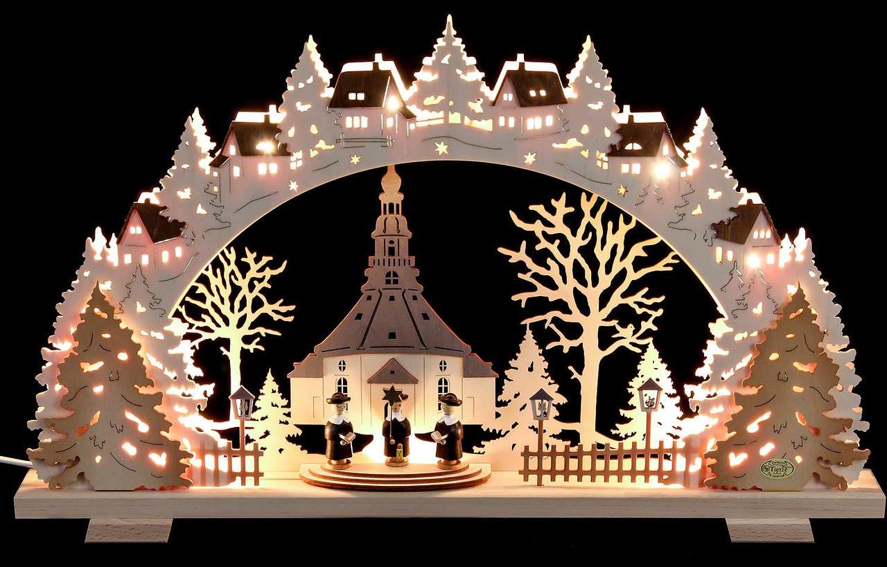 Natal de inverno em Schwibbogen puzzle online