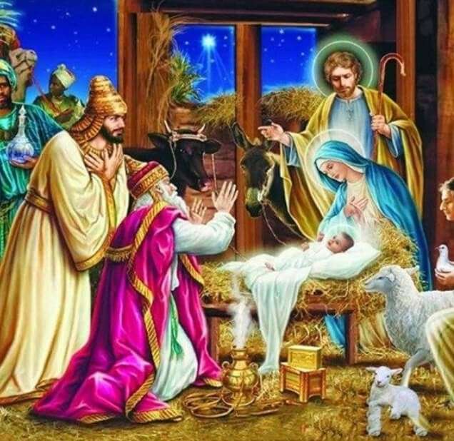 Pintura del nacimiento de Jesús rompecabezas en línea