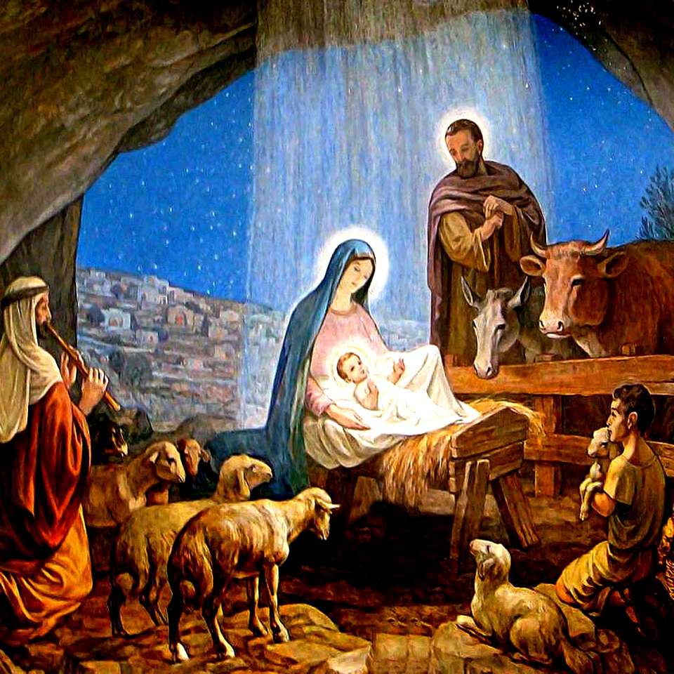 Dipinto della nascita di Gesù puzzle