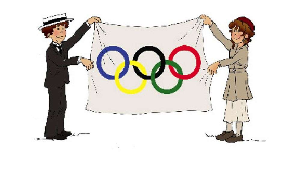 Olympiska flaggan Pussel online