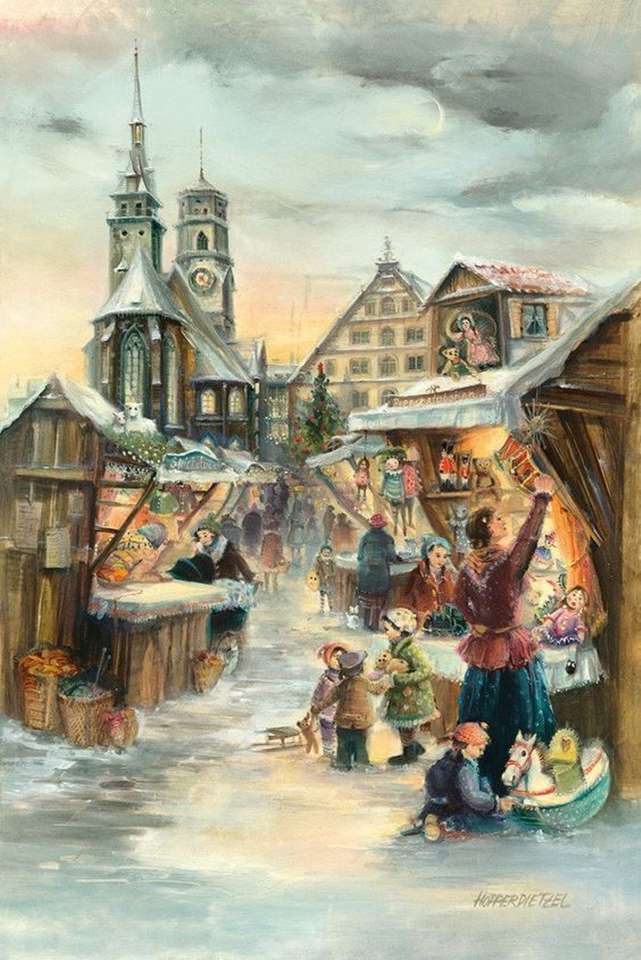 marché de Noël puzzle en ligne