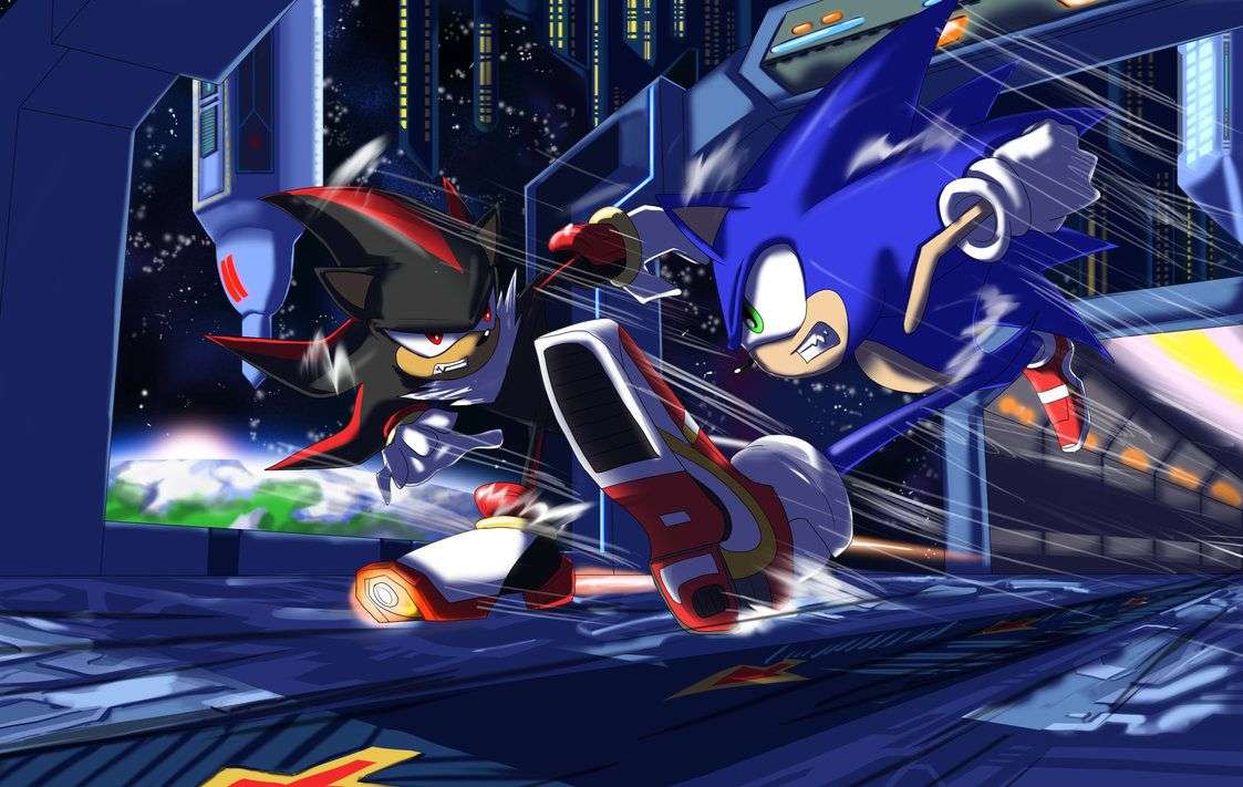 sonic vs shadow ad2 puzzle online