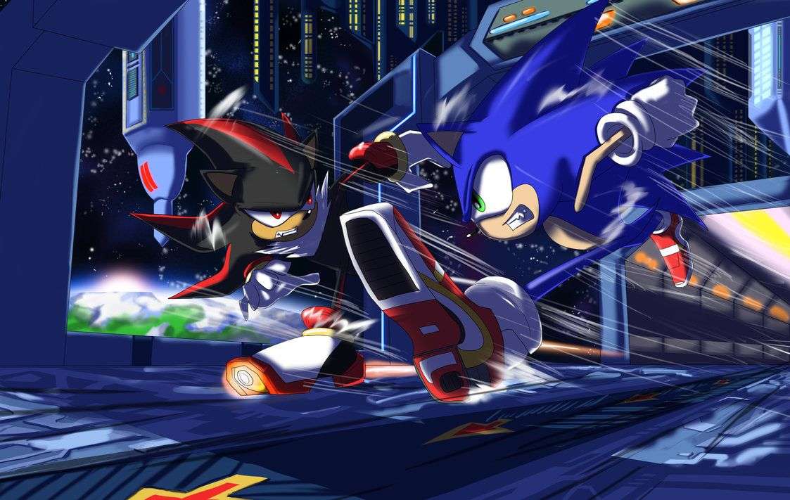 sonic vs shadow ad2 rompecabezas en línea