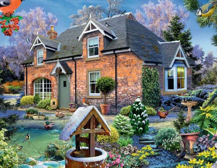 Painting house in the country jigsaw puzzle online