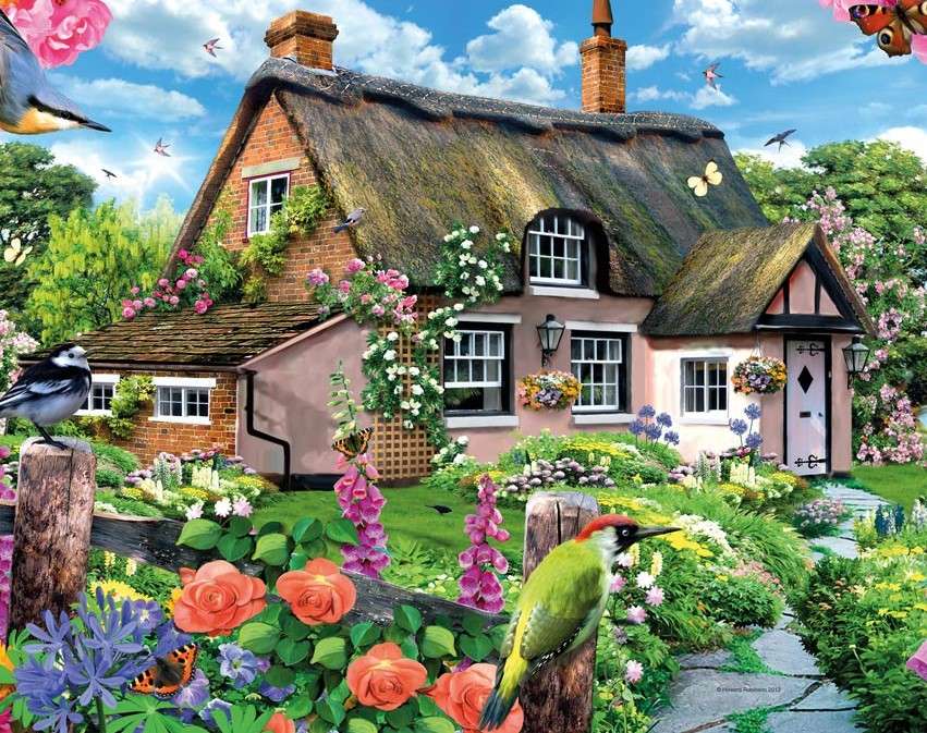 Casa di pittura in campagna puzzle online