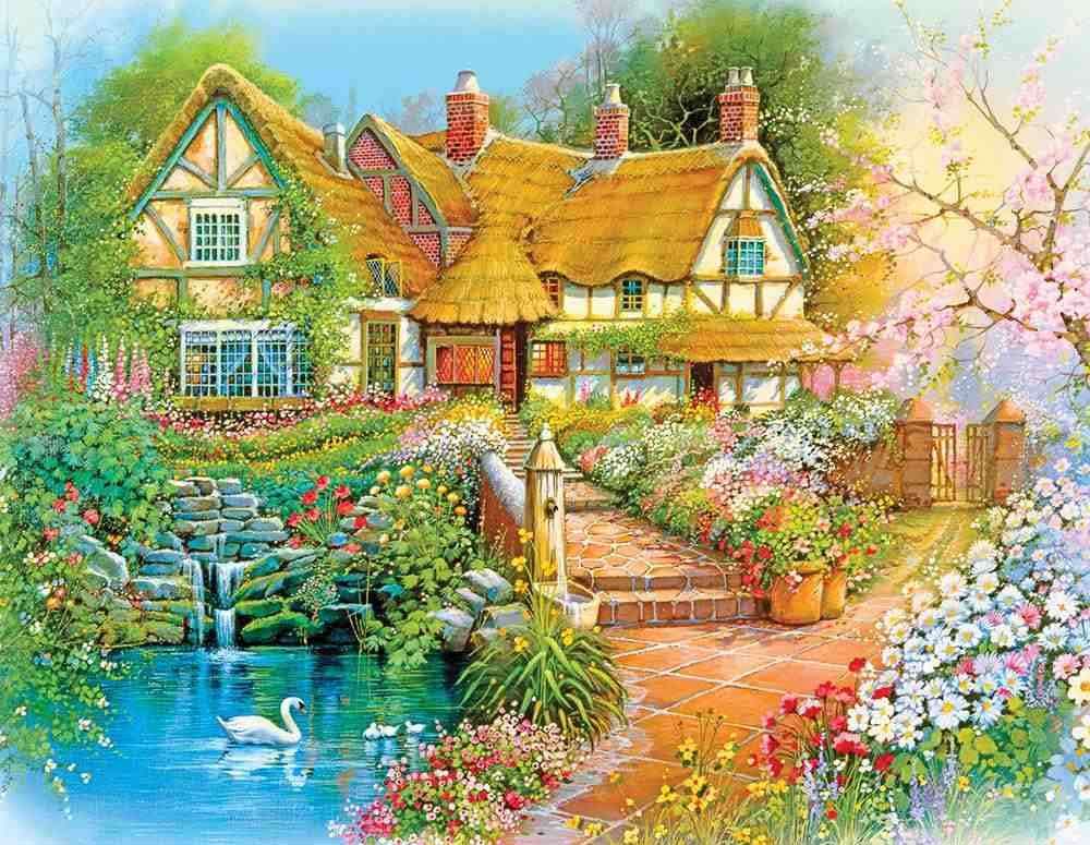 Casa di pittura in campagna puzzle online