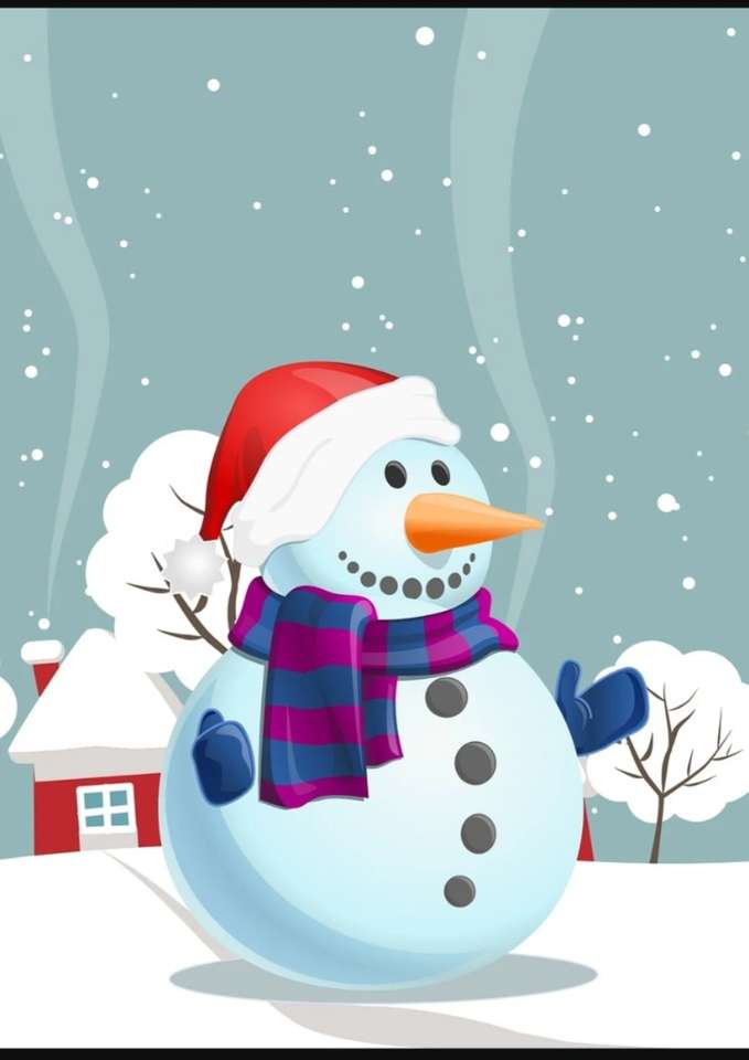 Omul de zăpadă jigsaw puzzle online
