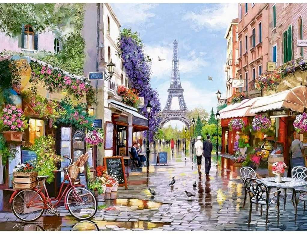 Paris - case de oraș jigsaw puzzle online