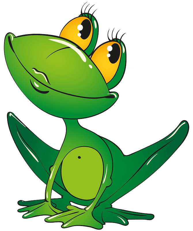 schöner und grüner Frosch Online-Puzzle